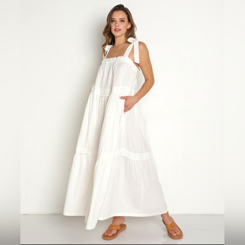 Cleobella Abigail Ivory Ankle Dress